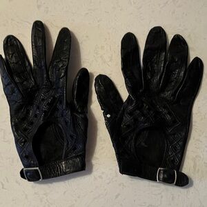 Black Leather Gloves